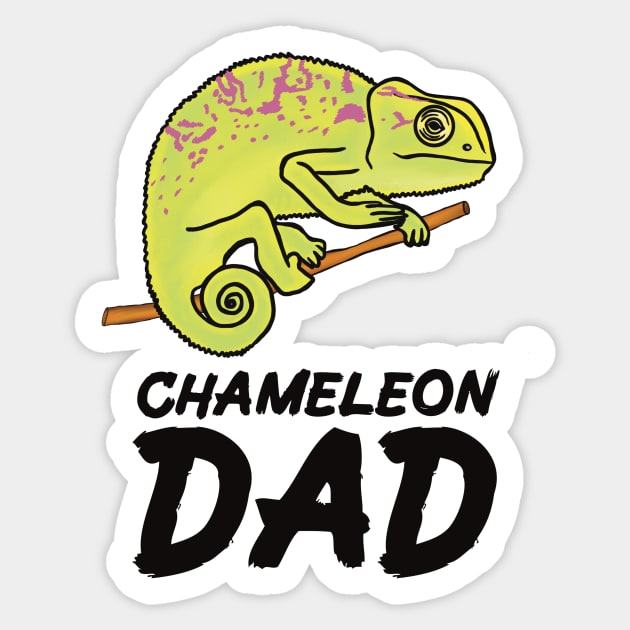 Chameleon Dad for Chameleon Lovers Sticker by Mochi Merch